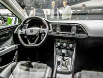 Seat Leon Interieur. Foto: Autosalon Genf 2015.