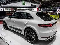 Techart Porsche Macan (Rückansicht). Foto: Autosalon Genf 2015