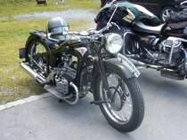 Zündapp K 800. 1933 - 1938. Der 4-Zylinderboxermotor leistet bei diesem abgelichteten Modell 22 PS. Oldtimertreffen am Schwarzwaldhaus im Neandertal am 05.04.2015.