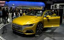 VW Sport Coupé Concept GTE. Aufnahme: Autosalon Genf 2015