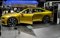 VW Sport Coupé Concept GTE. Aufnahme: Autosalon Genf 2015