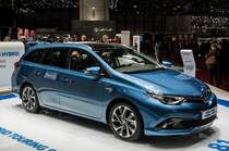 Toyota Auris (2015, Facelift) touring Sports. Aufnahme: Autosalon Genf 2015