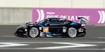 Porsche 911 RSR, von Dempsey Racing-Proton bei den 82. 24-Stunden-Rennen von Le Mans 2014. Aufnahme am 12.Juni 2014 Freies Training, Ausfahrt Boxengasse