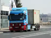 Frankenbach Mercedes Benz Actros 165 am 10.04.15 im Rheinhafen Mainz