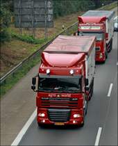 DAF XF105 der Niederlndischen Spedition  agro World  bei Hagen. (21.09.2008)