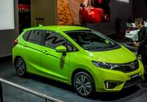 Honda Jazz, gesehen auf dem Autosalon Genf 2015.