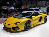 Lamborghini Aventador Cabriolet, Tuning von Hamann. Foto: 2015-er Autosalon Genf.