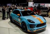 Porsche Macan Tuning von Hamann. Aufnahme: Autosalon Genf 2015