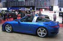 Porsche 911 (991) Targa  Turbo Florio  auf dem Stand von RUF. Foto: Autosalon Genf 2015, März.