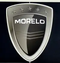 MORELO Reisemobile GmbH, Logo an einem Reisemobil der fr�nkischen Firma aus Schl�sselfeld, April 2015