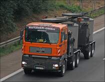 MAN TGA 26.440(?) ist in Richtung Sden unterwegs. (21.09.2008)