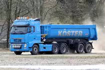 Volvo LKW gesehen am Bahnhof in Haltern am See 13.4.2015