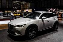 Der neue Mazda CX-3 wurde auf dem Autosalon Genf, März 2015 ausgestellt.