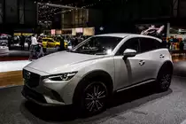 Der neue Mazda CX-3 wurde auf dem Autosalon Genf, März 2015 ausgestellt.