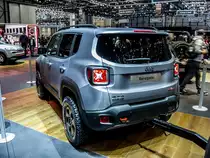 Jeep Renegade, ausgestellt auf dem genfer Autosalon 2015.