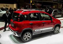 Fiat Panda 2015, ausgestellt auf dem genfer Autosalon 2015.