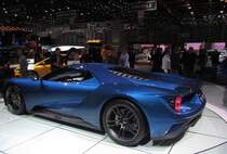 2015-er Ford GT, ausgestellt auf dem Autosalon Genf 2015.