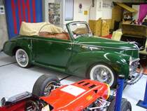 Profilansicht eines Fiat 1100 mit Boneschi Karosserie. Techno Classica am 18.04.2015.