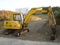 Komatsu PC 75R bei Trier am 06.09.2009