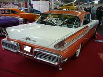 Heckansicht eines 1957´er Mercury Monterey Hardtop Sedan. Techno Classica am 18.04.2015.