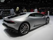 Lamborghini Huracán, gesehen auf dem Autosalon Genf 2015.