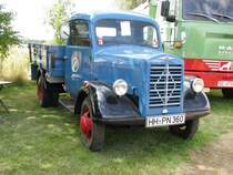 Lieferwagen BORGWARD B 2000 A aus der Hansestadt Hamburg beim Oldtimer-Treffen im Landesfeuerwehr-Museum, Meetzen 17.08.2008 
