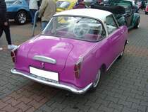 Heckansicht eines Goggomobil 250 TS. 1957 - 1969. Sammelpunkt zum 3. Borbecker Oldtimertag am 26.04.2015.