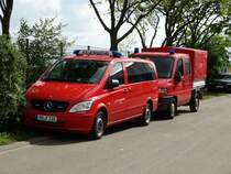 Mercedes Benz Vito der Feuerwehr Mannheim am 28.04.15 auf den Mannheimer Maimarkt. 