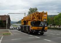 Gräser Eschbach Liebherr Kran am 30.04.15 in Heidelberg