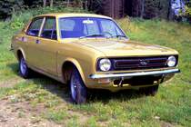 Morris Marina 1,8 TC (aus unserem Privatbesitz). Scan eines Negativs von Anfang 1972. 