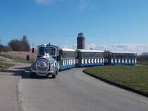 Noch ohne größeren Ansturm erreichte die Arkonabahn,am 06.April 2015,das Kap Arkona.
