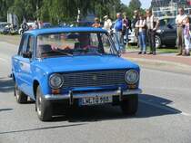 Personenkraftwagen Lada .... aus dem Kreise Ludwigslust nimmt an der Fahrzeugparade teil. Hagenow 31.08.2008