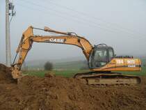 Case CX 240 bei Burglinster (Lux.) am 05.04.2009