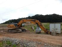 Case CX 300C in der Nähe von Tawern am 17.08.2014