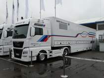 MAN TGX von BMW Motorsport am 03.05.15 auf den Hockenheimring