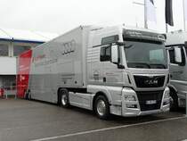 Audi Sport MAN TGX am 03.05.15 auf den Hockenheimring