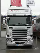 Audi Sport Scania Zugmaschiene am 03.05.15 auf Hockenheimring 