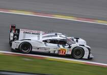 Mitzieher des LMP1, Porsche 919 Hybrid, Nr.17 Fahrer: Timo BERNHARD, Mark WEBBER, Brendon HARTLEY, am 2.Mai 2015 in Spa Francorchamp beim WEC Langstrecken Rennen