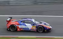 Mitzieher des GTE Am,SMP Racing, Ferrari 458 Italia GTE Nr.72: Fahrer: Viktor Shaitar, Alexey Basov, Andrea Bertolini, am 2.Mai 2015 in Spa Francorchamp beim WEC Langstrecken Rennen