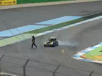 Terry Grant Stunt Show mit seinen 1937 FORD SEDAN am 03.05.15 auf Hockenheimring