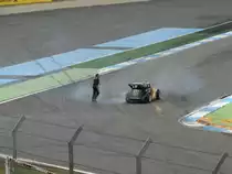 Terry Grant Stunt Show mit seinen 1937 FORD SEDAN am 03.05.15 auf Hockenheimring