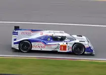 Mitzieher des Langstrecken Weltmeister von 2014, Toyota Racing mit dem LMP1 Toyota TS040 Hybrid und den Fahreren: Anthony Davidson, Sébastien Buemi & Kazuki Nakajima waren am 2.5.2015 in Spa Francorchamps beim FIA WEC Rennen chancenlos.