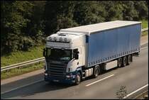 Ein SCANIA R500 \8/ bei Ldenscheid. (25.09.2008)
