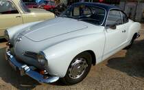 VW Karmann Ghia Typ 14, Sportcoupe auf Kferbasis, Bauzeit 1955-74, Oldierama Lrrach, Mrz 2015