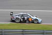 Mitzieher des GTE AM Nr: 77 von Dempsey-Proton Racing, Porsche 911 RSR (Patrick Dempsey, Patrick Long & Marco Seefried) . Am 2.Mai 2015 in Spa Francorchamp beim FIA WEC Langstrecken Rennen