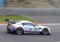 Mitzieher des GTE-Pro Nr: 95, Young Driver AMR, Aston Martin Vantage V8, (Marco Sørensen, Christoffer Nygaard). Am 2.Mai 2015 in Spa Francorchamp beim FIA WEC Langstrecken Rennen