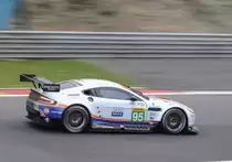 Mitzieher des GTE-Pro Nr: 95, Young Driver AMR, Aston Martin Vantage V8, (Marco Sørensen, Christoffer Nygaard). Am 2.Mai 2015 in Spa Francorchamp beim FIA WEC Langstrecken Rennen