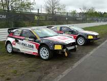 Zwei ausgemusterte Audi am 03.05.15 auf den Hockenheimring