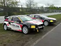 Zwei ausgemusterte Audi am 03.05.15 auf den Hockenheimring