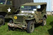 . Willy's Jeep gesehen am 02.05.2015 bei einer Fahrzeugaustellung in Luxemburg.